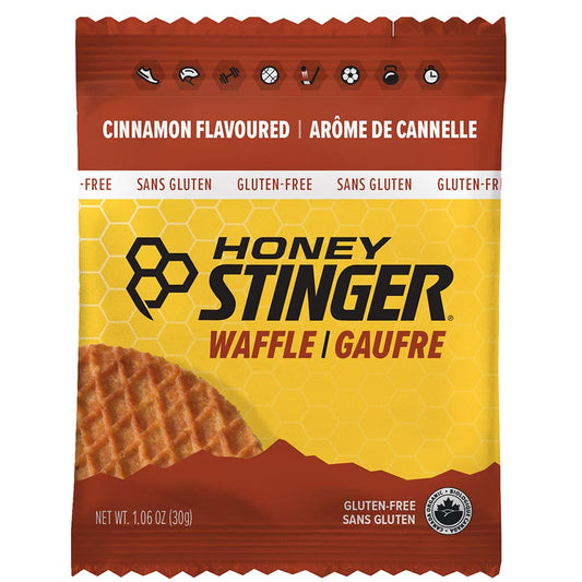 Honey Stinger, Organic Gluten Free Waffles, Bars, Cinnamon, 12pcs single