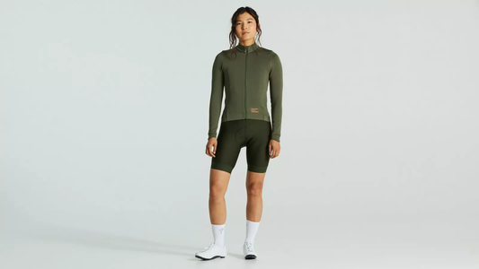 PRIME POWERGRID JERSEY LS WMN OAKGRN S