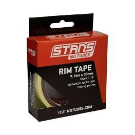 Stan's No Tubes, Rim Tape, Yellow, 30mm x 9.14m roll