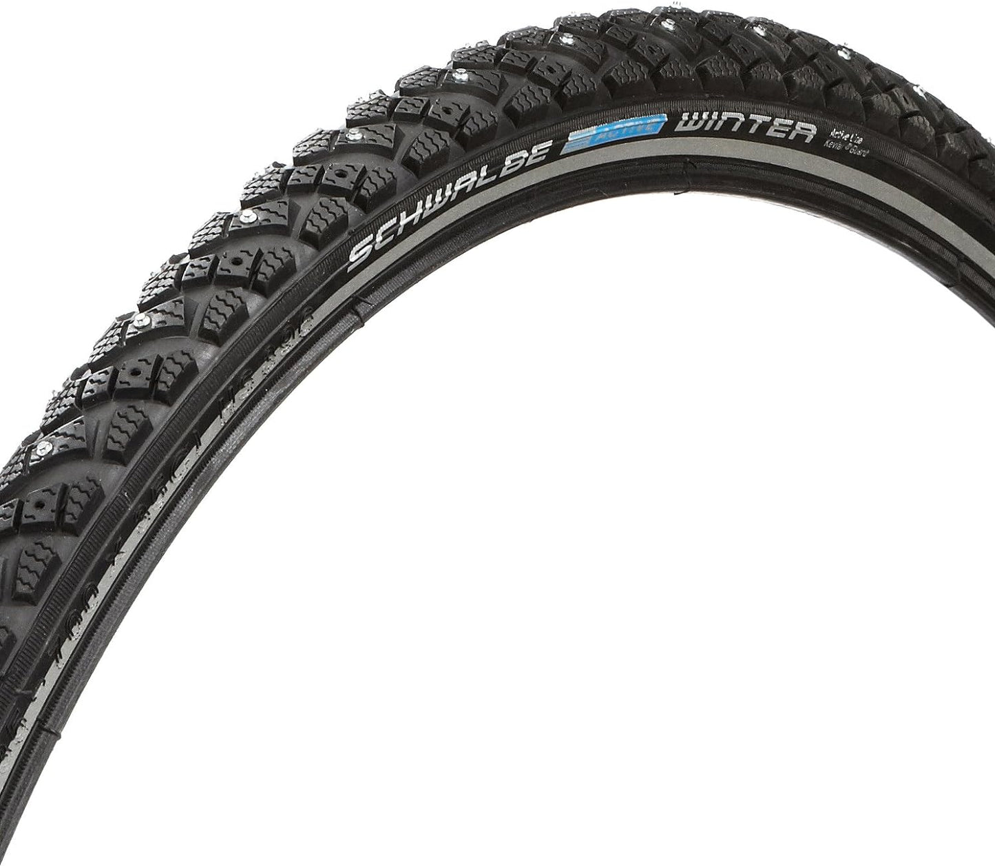 Schwalbe, Winter, 700Cx30C, Wire, KevlarGuard, Reflex, Studded, 50TPI, 50-95PSI, 805g, Black