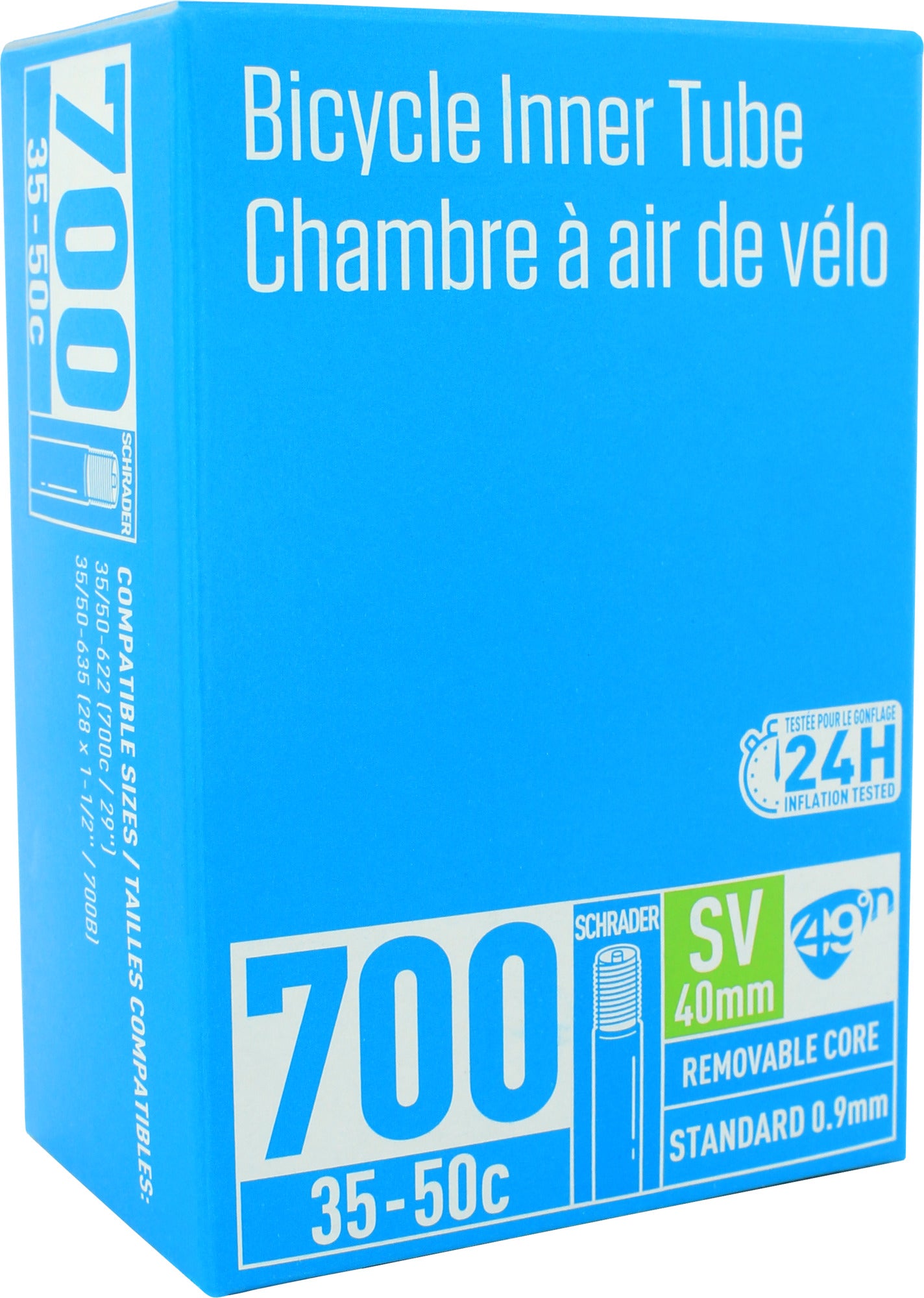 STANDARD TUBE - SCHRADER VALVE 700C X 35-50MM