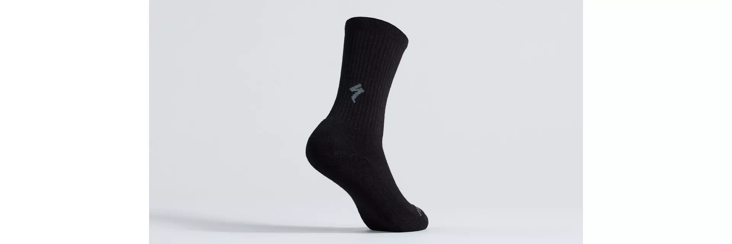 MERINO MIDWEIGHT TALL SOCK BLK S