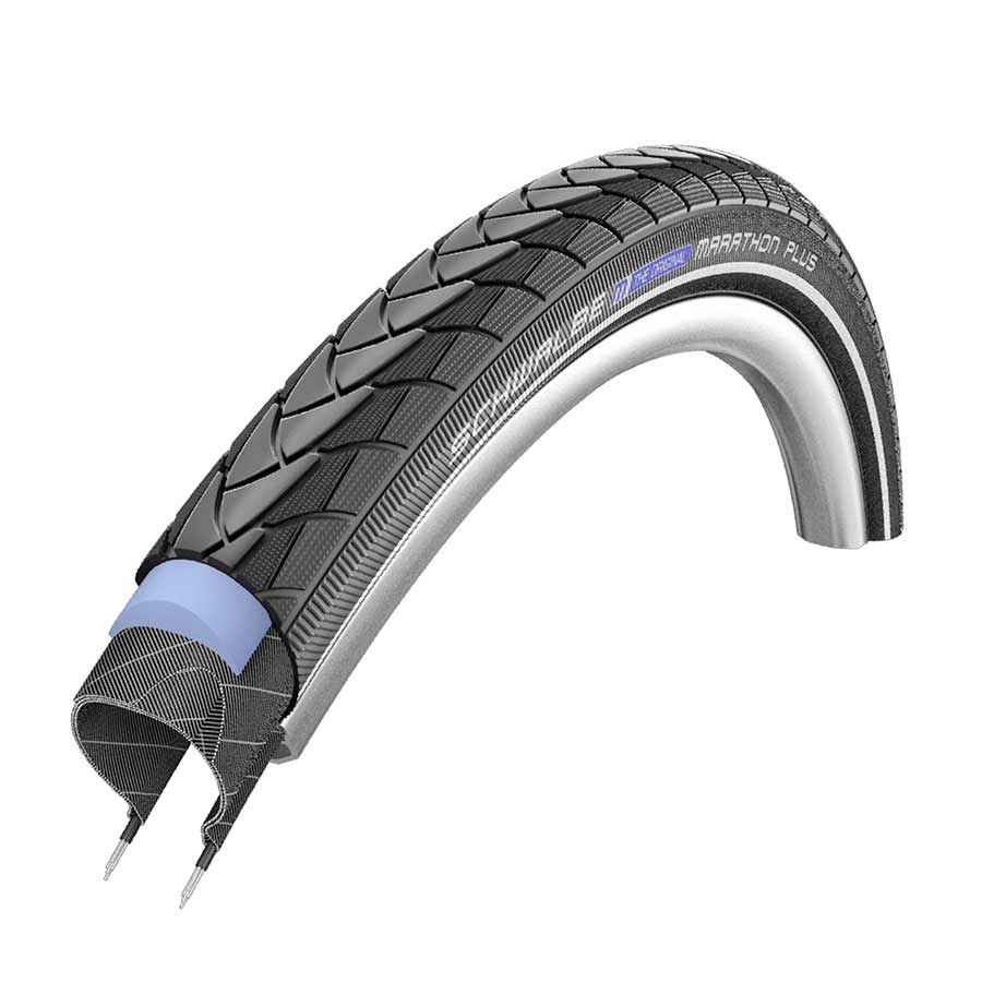 Schwalbe, Marathon Plus, Tire, 700x45C, Wire, Clincher, Endurance, SmartGuard, 67TPI, Black