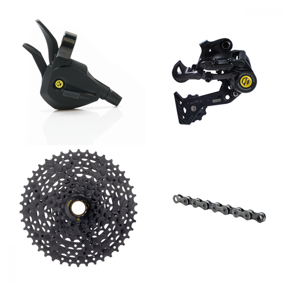 Box Four Prime9 Groupset, 8 Speed, Multi-Shift Kit, 11-42t, Black