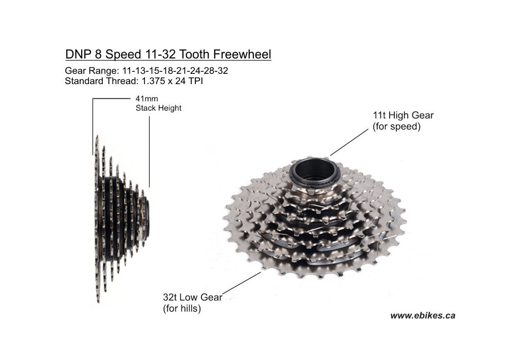 8 SPEED FREEWHEEL, 11-32 TOOTH