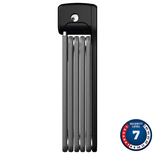 Abus, Bordo Ugrip Lite 6055, Foldable lock with Key Lock, 5mm x 85cm (5mm x 2.8'), Black