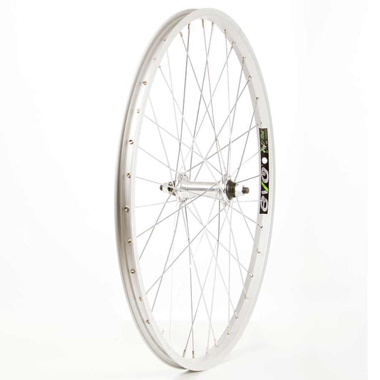 Wheel Shop, Evo Tour 20 Silver/ Formula FM-21, Wheel, Front, 24'' / 507, Holes: 36, Bolt-on, 100mm, Rim