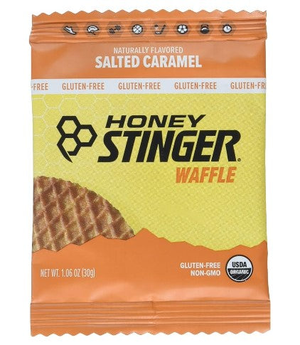Honey Stinger Gluten Free Waffles, Salted Caramel, Box of 12