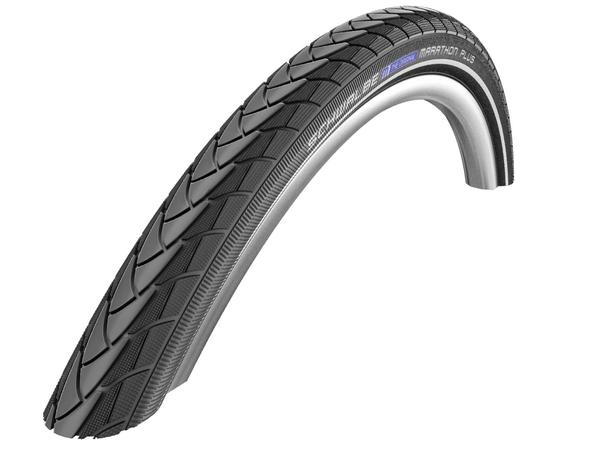 Schwalbe, Marathon Plus, Tire, 700x32C, Wire, Clincher, Endurance, SmartGuard, Reflex, 67TPI, Black